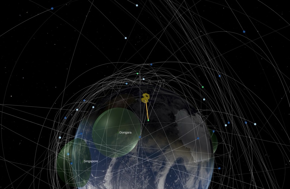 Spacecraft imaging simulation from the related AMOS 2026 study.
